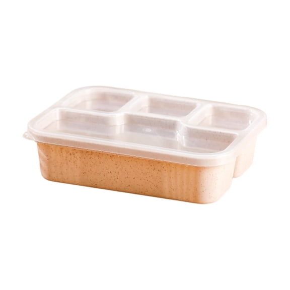NIUBWJL Plastic Material Snack Box Four Compartment Snack Tray Children's Fresh Keeping Lunch Box
