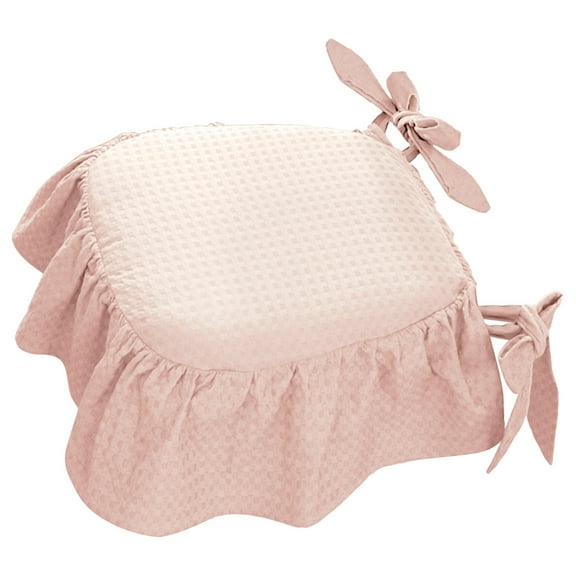 NIUBWJL Princess Chair Cushion And European Style Dining Chair Pad Linen And Breathable Chair Cover Girl Cute Washable Cushion