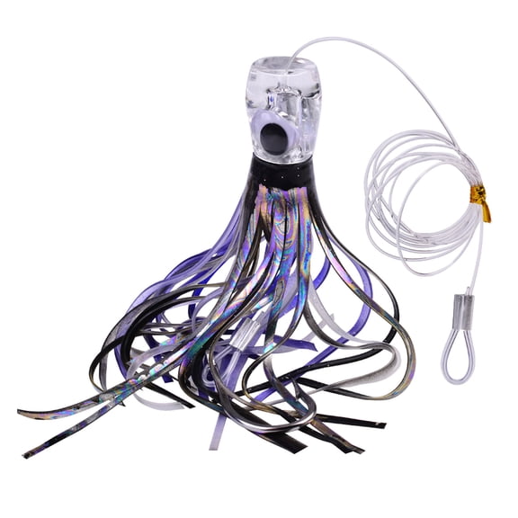 NIUBWJL Saltwater Fishing Lures Trolling Lures for Marlin Mahi Tuna Dolphin Shark Big Game Deep Sea Fishing Baits Squid Skirts Rigged Hooks Ocean Gear Tackle