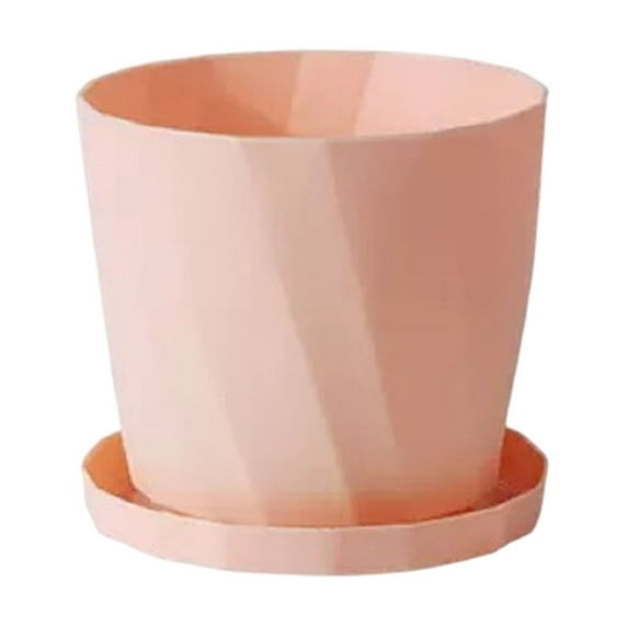 NIUBWJL Scandinavian Style Resin Green Plants Gallon Flower Pots Concise Thickened Long-lasting Plastic Imitation Ceramic Household Pots Large Size