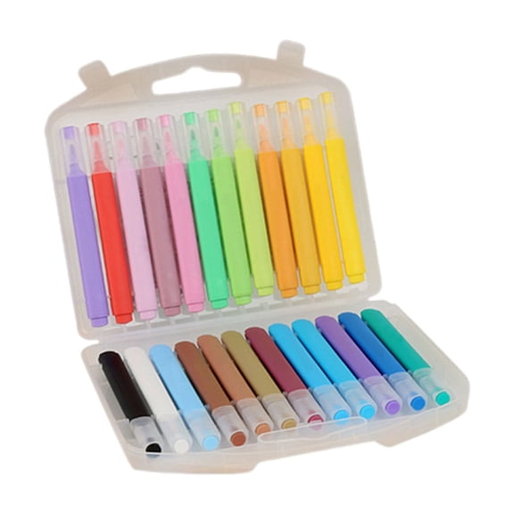 NIUBWJL Set Of Soft Tip Watercolor Pens Artist Acrylic Markers Brightly Colored Painting Pens For Canvas Paper And Fabric 10ml