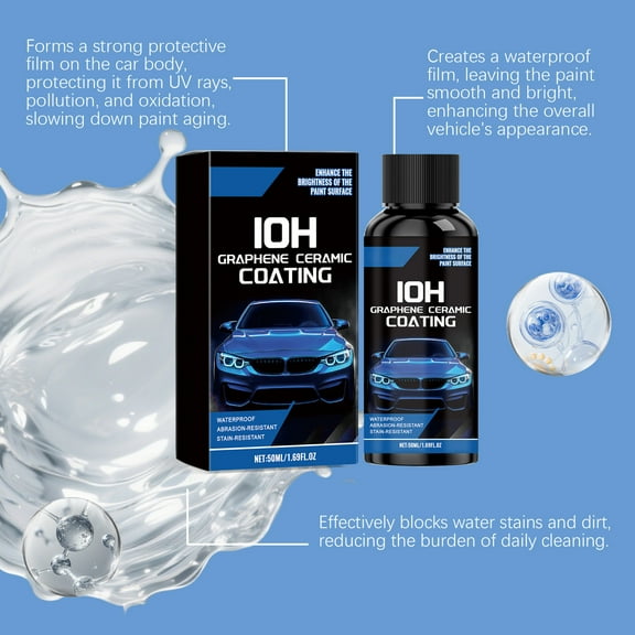 NIUBWJL The Automotive Ceramic Coating Set Gently Cleans Removes Dirt Maintains The Car's Refurbishes And Polishes 50ml