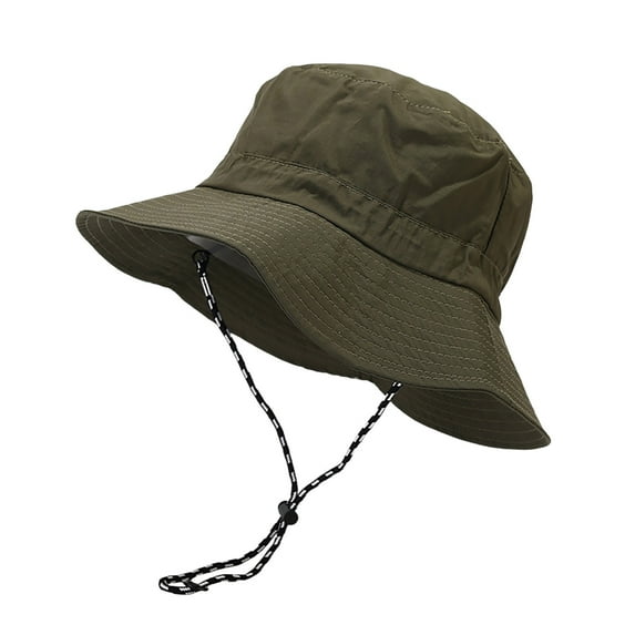 NIUBWJL Waterproof Bucket Rain Hat with Chin Strap Quick Dry Packable Boonie Sun Hat Safari Hat UV Protection