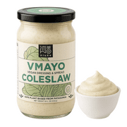 NIUKE Coleslaw Vegan Mayo – Creamy & Flavorful Plant-Based Dressing | Dairy-Free, Gluten-Free & Non-GMO | Tangy & Savory Blend of Vegetables & Pickles | 9.52 oz Glass Jar