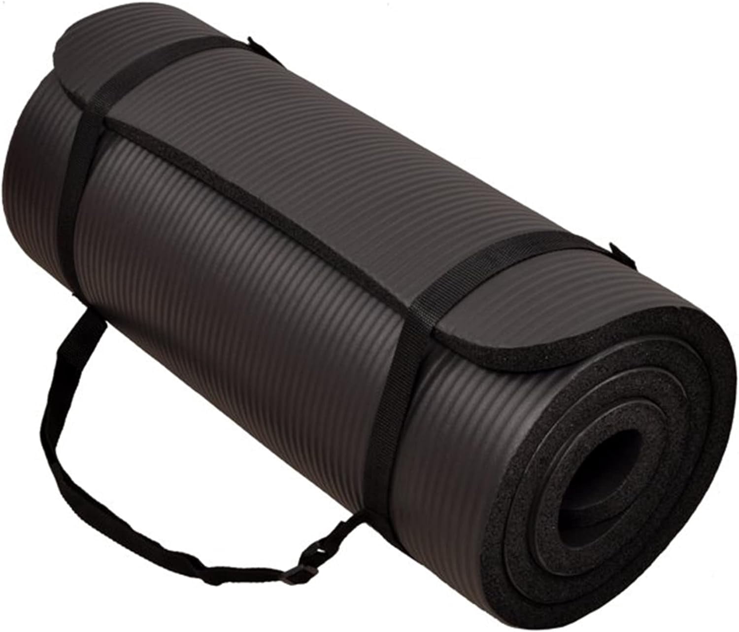 NIUMU Yoga Mat, 1-Inch Extra Thick High Density Exercise Mat, Anti-Tear Exercise Yoga Mat with Carrying Strap, Suitable for Various Yoga Exercises, Multiple Colors