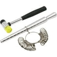 thumbnail image 1 of NIUPIKA Durable Steel Ring Sizer Tool Set, Includes Flexible Cable & Rubber Hammer, Metal, 0-13 US, 1 of 7