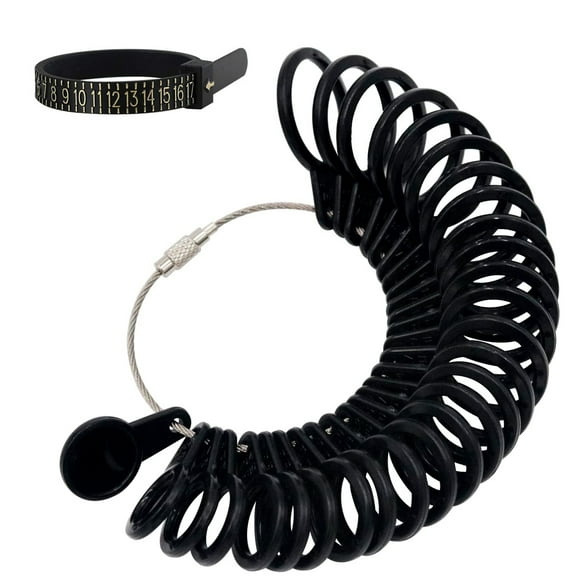 NIUPIKA Ring Sizer Measuring Set Finger Size Gauge Measure Tool Ring Sizing Tools Rings Size 1-13 with Half Size