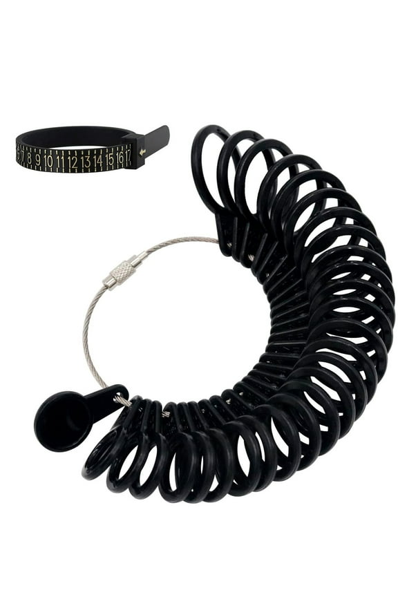 Ring Sizer Measuring Set Finger Size Gauge Measure Tool Ring Sizing Tools Rings Size 1-13 with Half Size