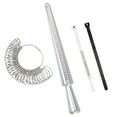 thumbnail image 1 of NIUPIKA Ring Sizer Measuring Tool Ring Sizing Mandrel Set Metal Measure Finger Gauge US Size 1-13 Jewelry Rings Size Tools Kit, 1 of 6