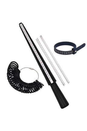 Ring Sizer Measuring Tool Set, Includes 13 Plastic Ring Sizers