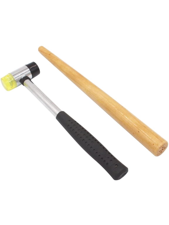 Wooden Ring Mandrel Reshape Rings Shape Tools Set with Jewelry Hammer Mallet Rubber Ring Size Adjust Tool