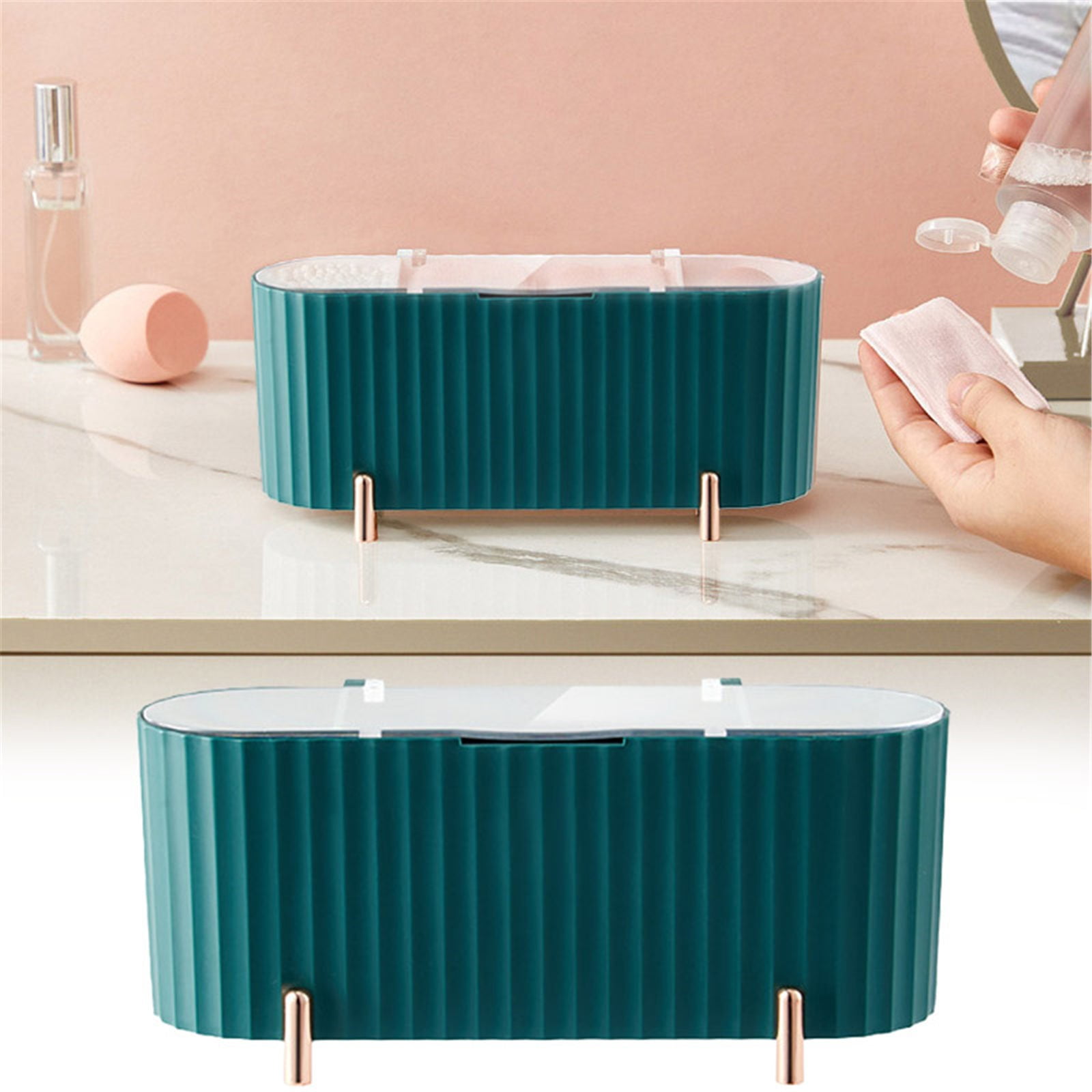 NIUREDLTD Acrylic Small Bathroom Organizer For Makeup Toothpicks With Drawers For Cosmetics ...