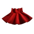 thumbnail image 1 of NIUREDLTD Kids Big Little Girls' High Waist Knitted Flared Pleated A Line Skirt Casual Above Knee Skirt Size 160, 1 of 4
