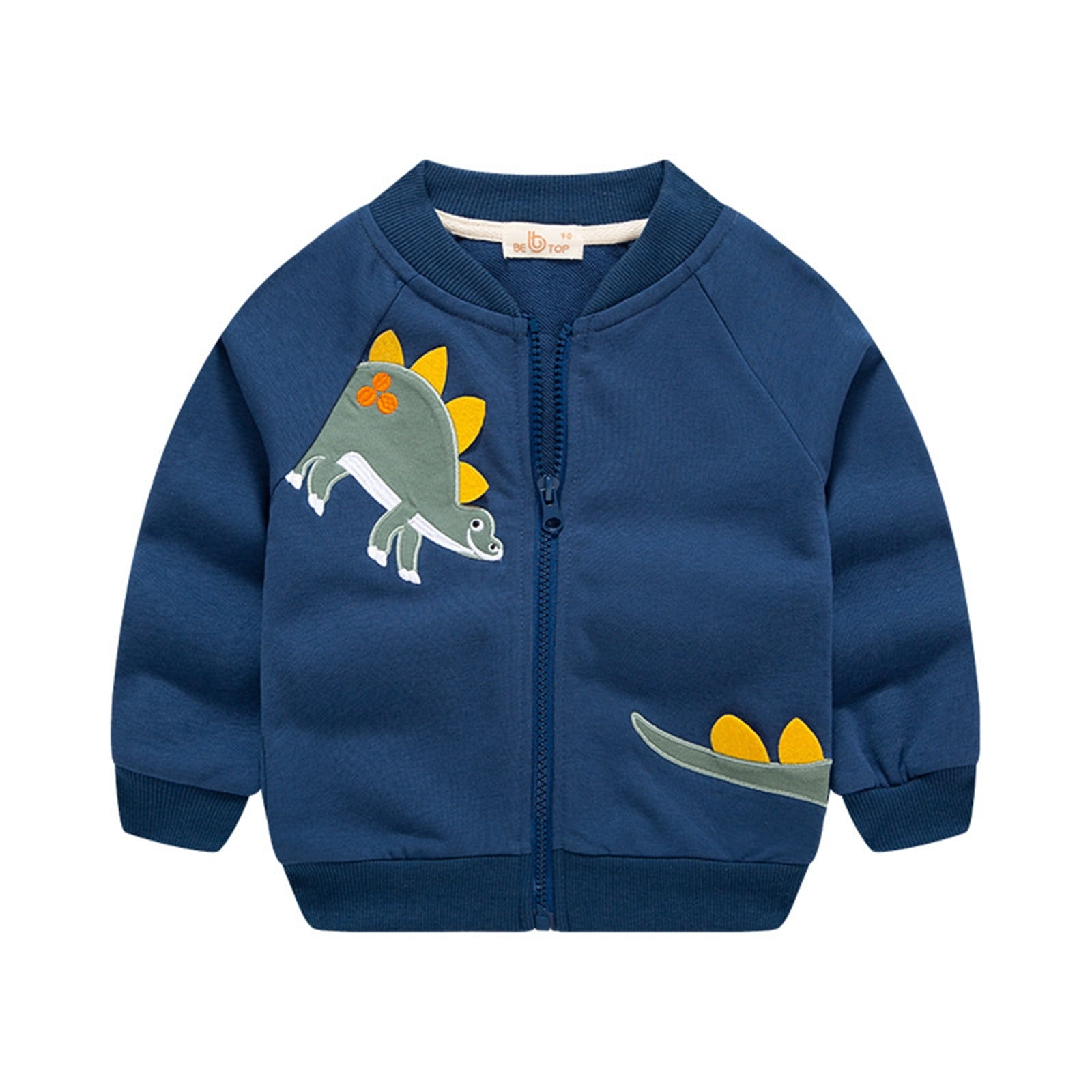 NIUREDLTD Kids Toddler Baby Boys Autumn Winter Print Cotton Long Sleeve Coat Jacket Sweatshirt