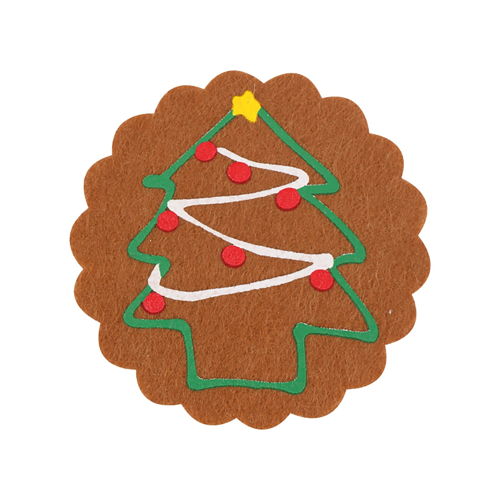 NIUREDLTD Kitchen Tool Felts Christmas Cup Mat for Drinks Coffee Table