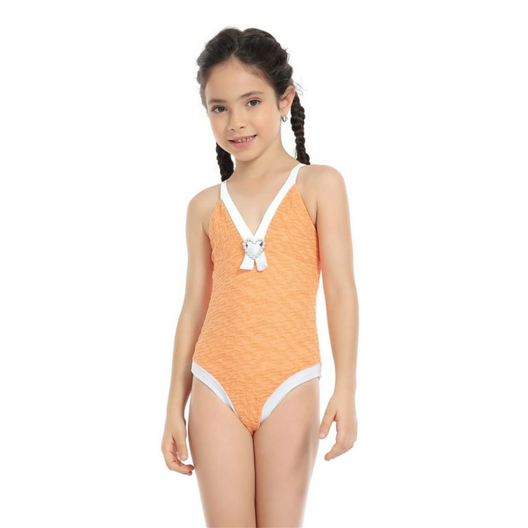 Bathing Suits Preteen Teen Kids Girls Swimsuits OnePiece Kids Black  Swimsuits Chest Pads Girl Sun Solid Color Cute Swimsuit Swimwear Outfits  Little Girl Swim 