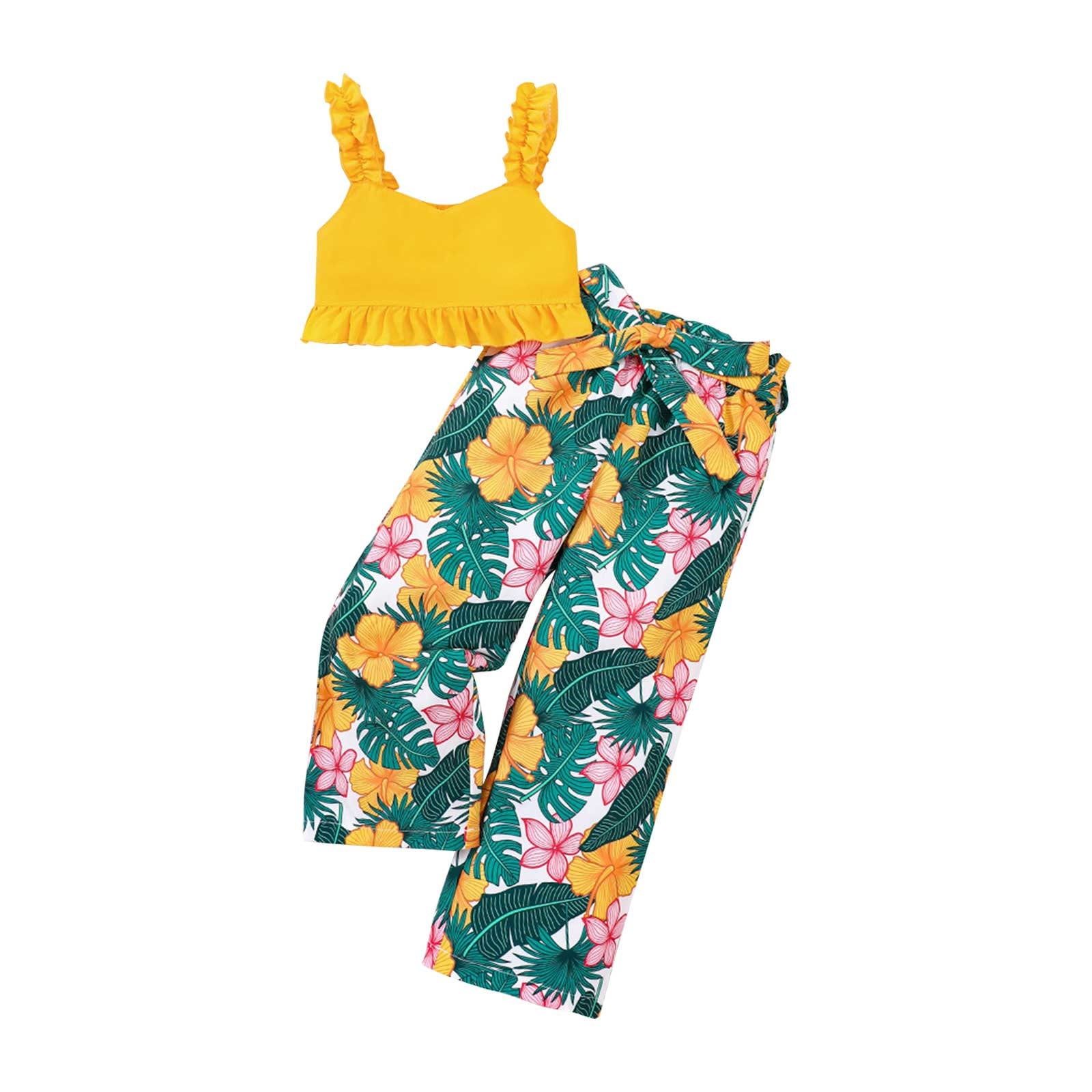 little 7year old kid underground panties NIUREDLTD Toddler Baby Girls Clothes Strap Polyester Pants With Belt Cute  Summer Pants Set Size 5 Years - Walmart Business Supplies