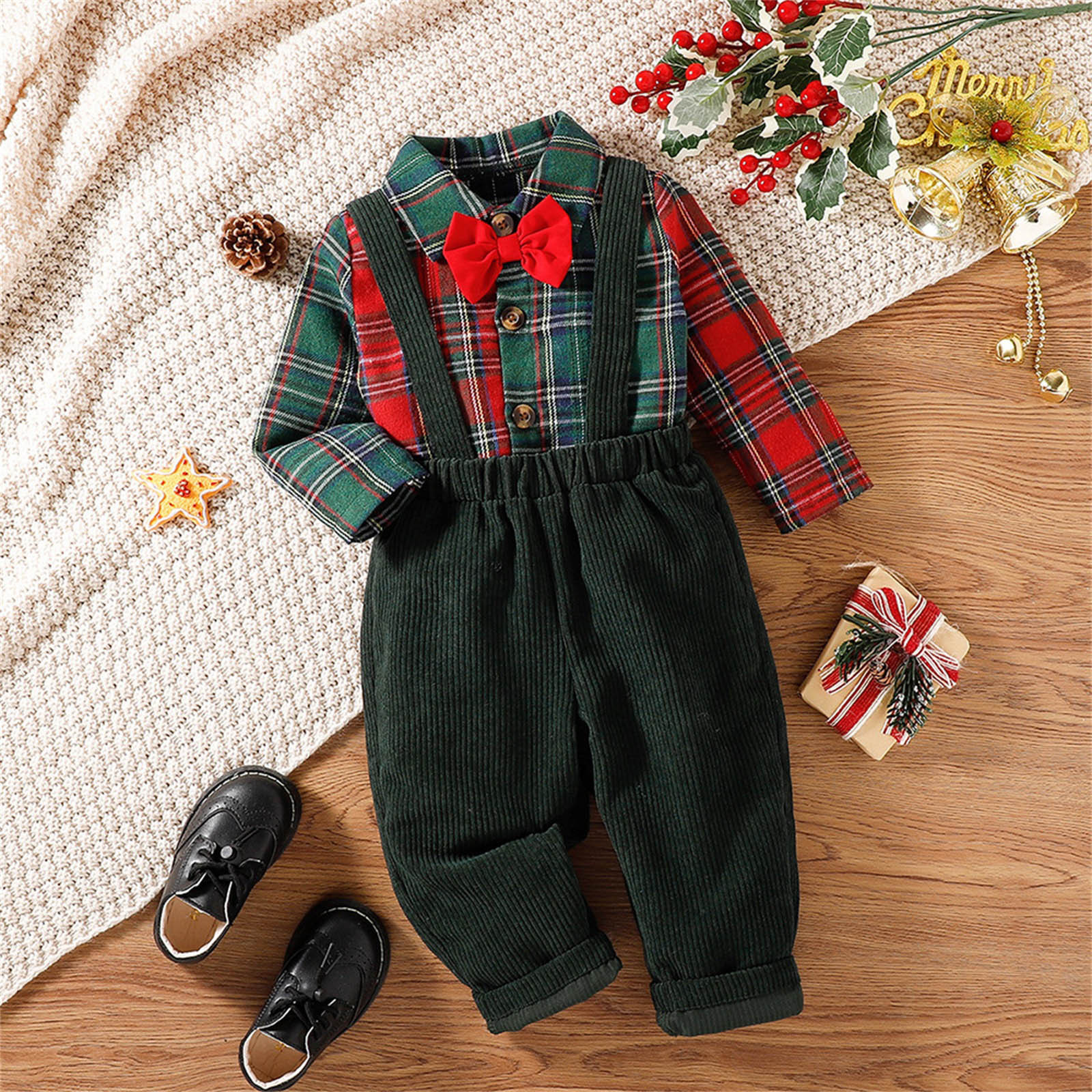NIUREDLTD Toddler Boy Clothes Plaid Baby Boy Clothes Baby Shirt Top