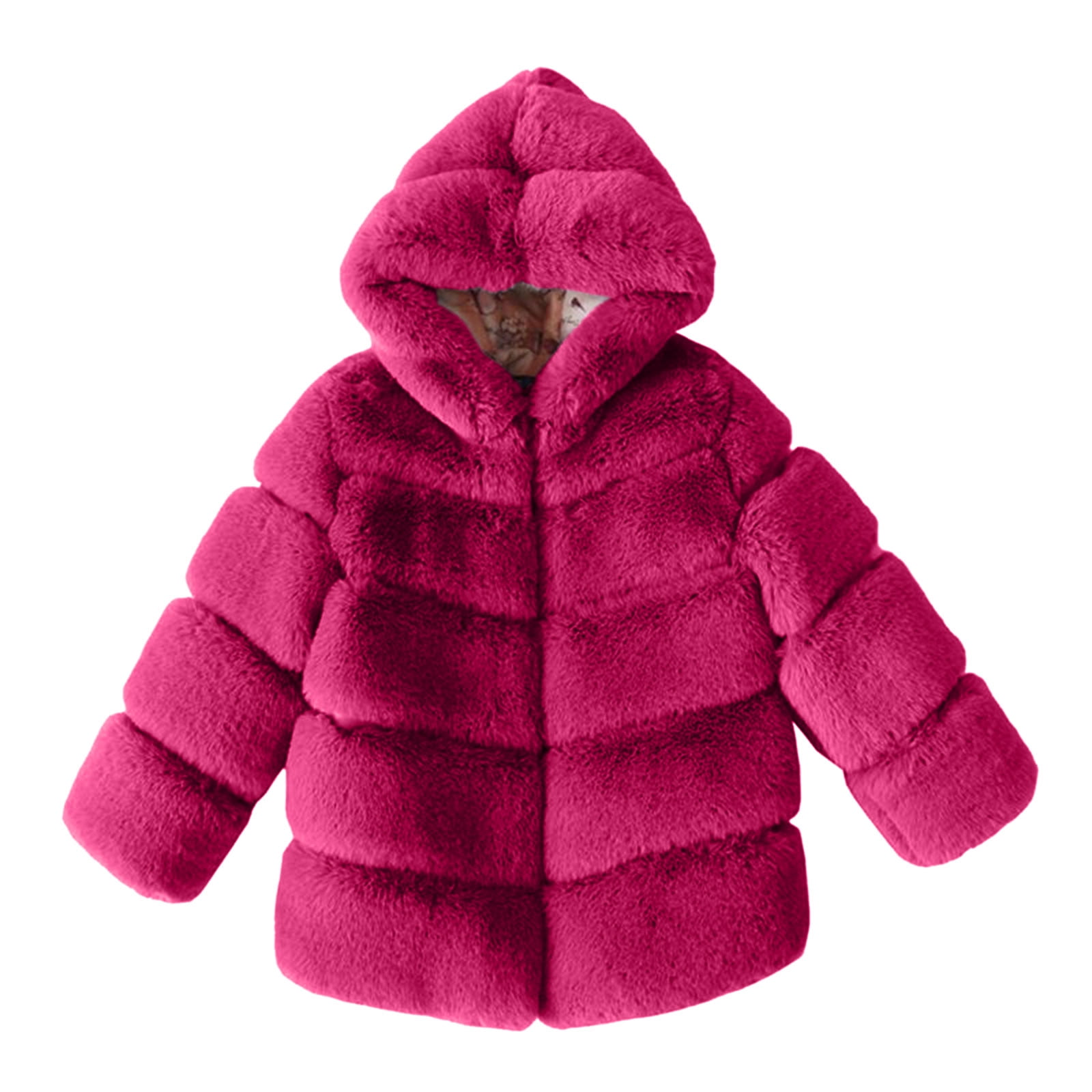 NIUREDLTD Toddler Girls Jacket Fall Winter Kids Collar Soild Jackets Warm Hooded Woolen Coats Size 150 Walmart