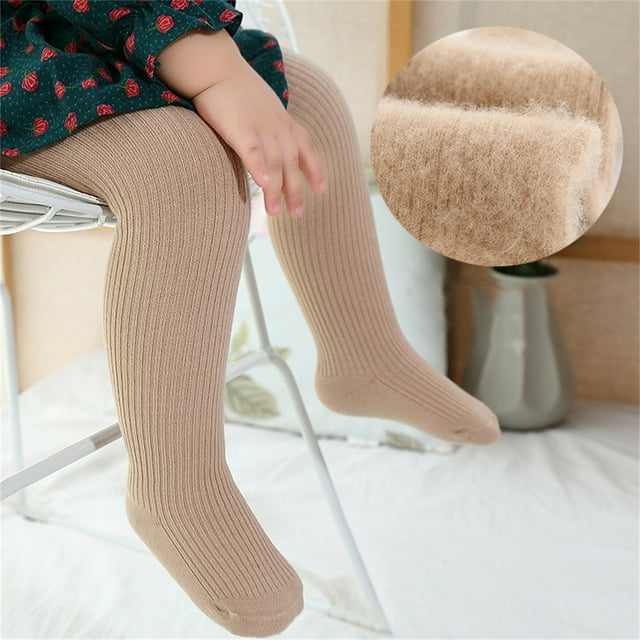 NIUREDLTD Toddler Girls Tights Kids Baby Girls Cotton Solid Warm Knit