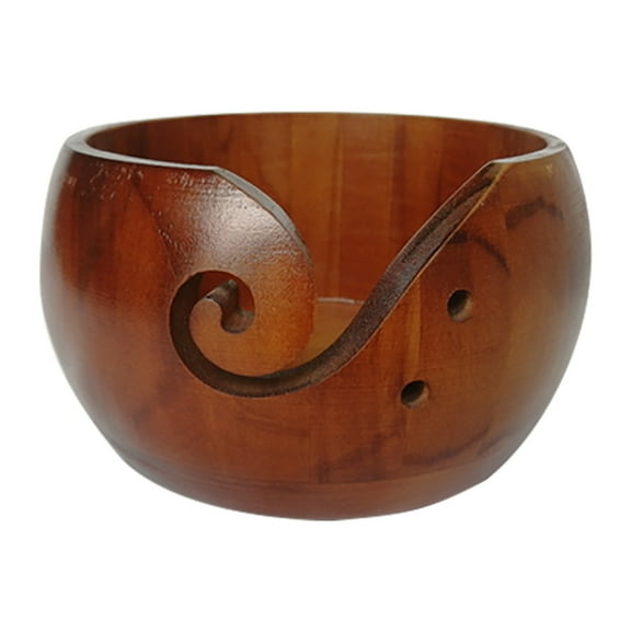 NIUREDLTD Tool Series Summer Sale ! Yarn Bowl Organizer Wood Storage Portable Holder Handmade for Knitting Crochet