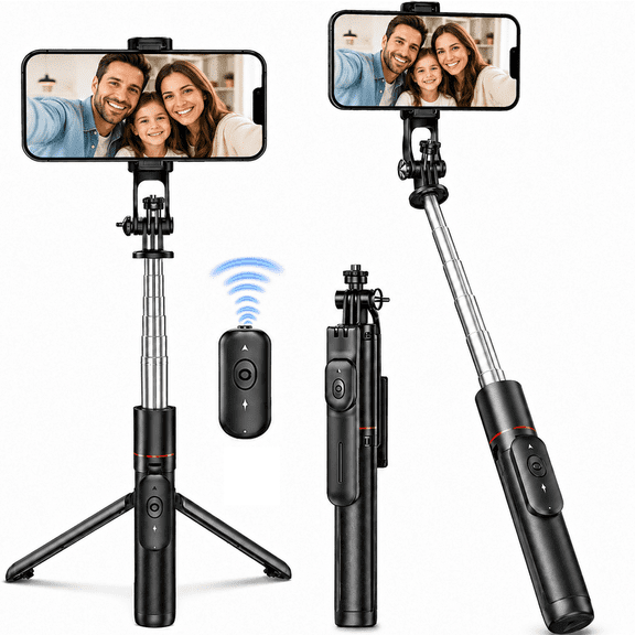 NIUTA Selfie Stick for iPhone, 67" Selfie Stick Tripod with Bluetooth Remote, Extendable Tripod for iPhone & Android, Phone Tripod Stand with Reinforced Base, 360 Rotation for Travel, Vlogging