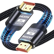 NIUTA  HDMI 2.1 Cable 6.6FT/2M, 8K Ultra High Speed HDMI Cable 48Gbps, HDMI to HDMI Cable Supports 8K@60Hz, 4K@120Hz, Dynamic HDR, eARC, Dolby Atmos, Long HDMI Cord for TV, PS5, Xbox, Monitor