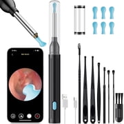 NIUTA  Ear Wax Removal Kit with Camera, 1296P HD Ear Wax Removal Tool Camera with 6 LED Lights, Wireless Ear Cleaner Otoscope, Ear Wax Camera with 8 Ear Picks, Ear Cleaning Kit for iPhone, iPad