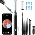 thumbnail image 1 of NIUTA Ear Wax Removal Kit with Camera, 1296P HD Ear Wax Removal Tool Camera with 6 LED Lights, Wireless Ear Cleaner Otoscope, Ear Wax Camera with 8 Ear Picks, Ear Cleaning Kit for iPhone, iPad, 1 of 7