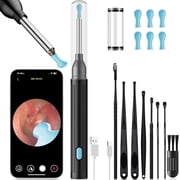 NIUTA  Ear Wax Removal Kit with Camera, 1296P HD Ear Wax Removal Tool Camera with 6 LED Lights, Wireless Ear Cleaner Otoscope, Ear Wax Camera with 8 Ear Picks, Ear Cleaning Kit for iPhone, iPad