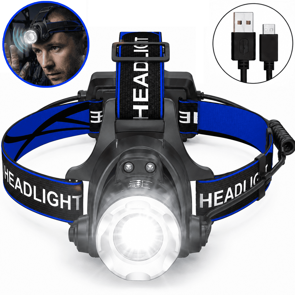 cvs usb rechargeable headlamp flashlight Wurkkos HD50 4000 Lumens Super Bright Headlamp, Head Lamp with Red Light Mode, High CRI, LED with Magnetic Tailcap, Headlamps for Adults, Camping, Night Fishing, Hiking, IPX67 : Sports or working at night Headlamp Rechargeable Super Bright 20000