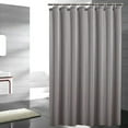thumbnail image 1 of NIUTA Shower Liner, Standard Shower Curtain Liner Fabric 72 x 72 inch Full Size, Hotel Quality, Washable,Water Proof, Bathroom Curtains with Grommets, Grey, 1 of 9