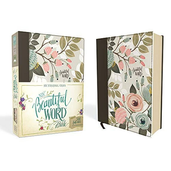 Pre-Owned NIV, Beautiful Word Bible, Hardcover, Multi-Color Floral Cloth: 500 Full-Color Illustrated Verses (Hardcover) 0310445132 9780310445135