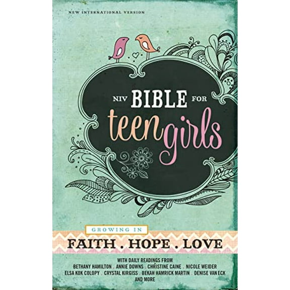 Pre-Owned Bible for Teen Girls-NIV: Growing in Faith, Hope, and Love (Hardcover) 0310749697 9780310749691