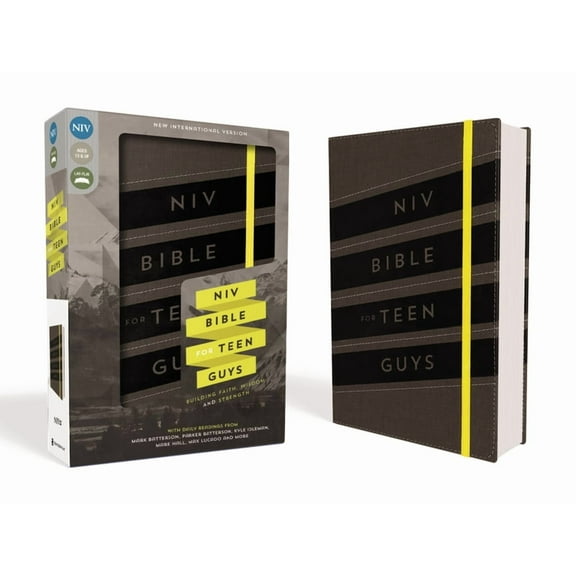 NIV, Bible for Teen Guys, Leathersoft, Charcoal, Elastic Closure: Building Faith, Wisdom and Strength, (Hardcover)