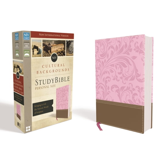 NIV, Cultural Backgrounds Study Bible, Personal Size, Imitation Leather, Pink/Brown, Red Letter Edition: Bringing to Life the Ancient World of Scripture (Other)