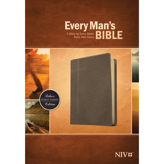 NIV Every Man's Bible-Pursuit Granite LeatherLike