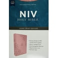 thumbnail image 1 of NIV Holy Bible Giant Zondervan Comfort Print Edition, Gold Glid, Pink, 1 of 4