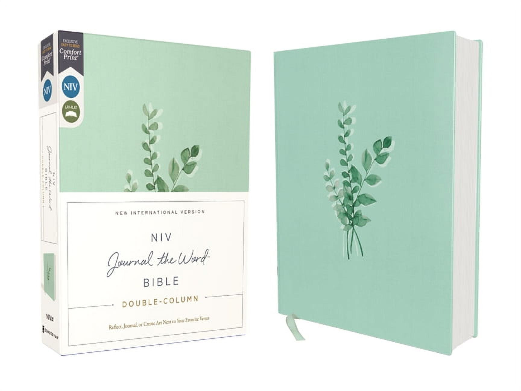 Teal Cloth Over Board Double-Column Journal Bible