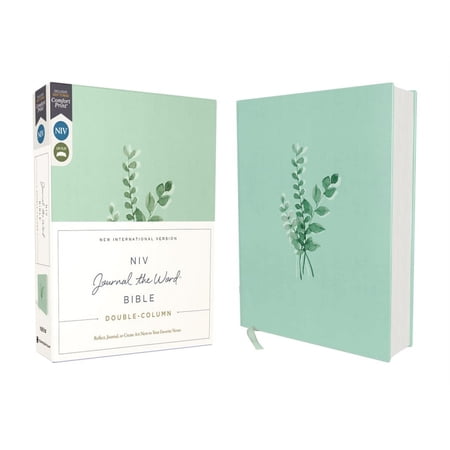 NIV, Journal the Word Bible (Perfect for Note-Taking), Double-Column, Cloth over Board, Teal, Red Letter, Comfort Print