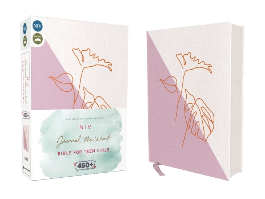 NIV Journal the Word Bible Niv, Journal the Word Bible for Teen Girls, Cloth Over Board, Lavender/White, Red Letter: Includes Over 450 Journaling P, (Hardcover)