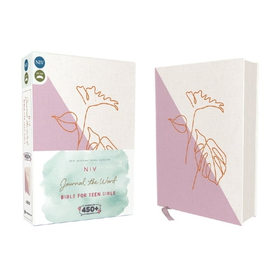 NIV Journal the Word Bible Niv, Journal the Word Bible for Teen Girls, Cloth Over Board, Lavender/White, Red Letter: Includes Over 450 Journaling P, (Hardcover)