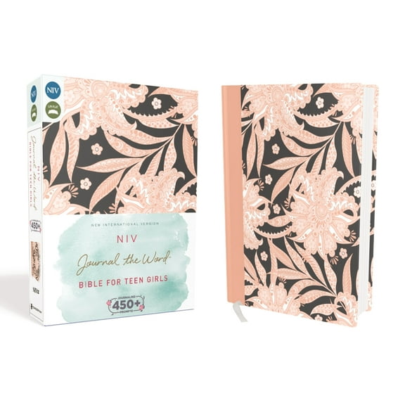 NIV Journal the Word Bible NIV, Journal the Word Bible for Teen Girls, Hardcover, Pink Floral: Includes Hundreds of Journaling Prompts!, (Hardcover)
