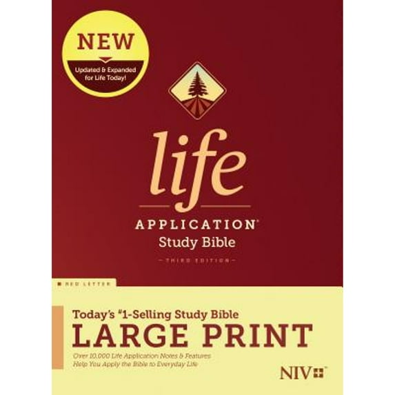Pre-Owned NIV Life Application Study Bible, Third Edition, Large Print Hardcover