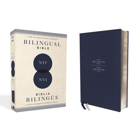 Niv/NVI Bilingual Bible, Revised Text 2022, Leathersoft, Navy / Niv/Nvi, Biblia Bilinge, Revisin 2022, Leathersoft, Az, (Hardcover)