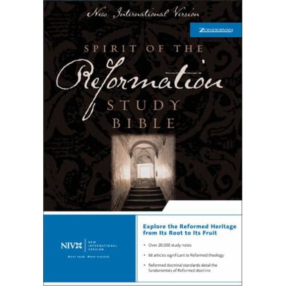Pre-Owned NIV Spirit of the Reformation Study Bible Black Leather (Paperback) 0310923638 9780310923633