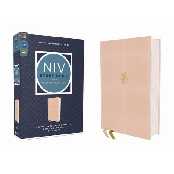 NIV Study Bible, Fully Revised Edition NIV Study Bible, Fully Revised Edition (Study Deeply. Believe Wholeheartedly.), Cloth Over Board, Pink, Red Letter, Comf, (Hardcover)