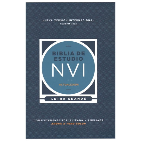 Pre-Owned NIV Study Bible, Fully Revised Edition: Nvi, Biblia de Estudio Actualizada, Texto Revisado 2022, Letra Grande, Tapa Dura, Interior a Color, Palabras de Jesús En Rojo (Hardcover)