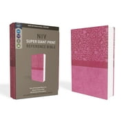NIV, Super Giant Print Reference Bible, Giant Print, Imitation Leather, Pink, Red Letter Edition (Special) (Hardcover)