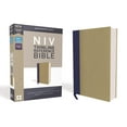 thumbnail image 1 of NIV, Thinline Reference Bible, Cloth Over Board, Blue/Tan, Red Letter Edition, Comfort Print (Hardcover), 1 of 1